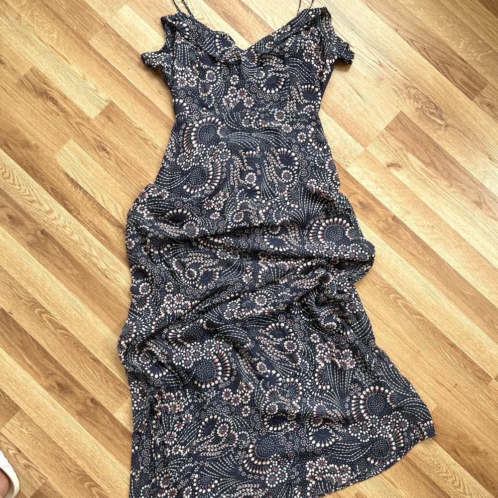 NWT Forever 21 Blue Floral Maxi Dress